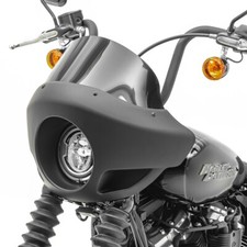 Headlight fairing / Headlight mask for chopper and cruiser VD4 5,75" black matt