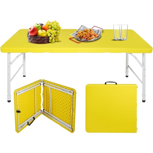 Portable plastic folding table - portable,