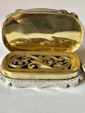 Antique Silver Gilt Victorian Vinaigrette Birmingham 1892 Colen Hewer Cheshire