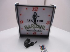 Ask For Bardahl LED light up Advertising wall clock Brand New