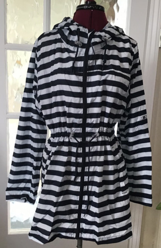 Parka pocket navy stripe - a,