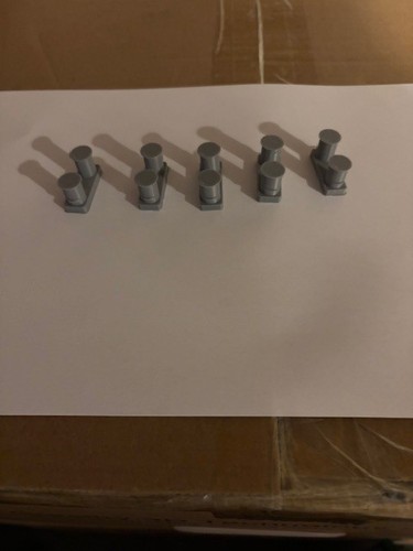 Double bollards set - bollards, 30mm