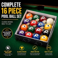 16Pc Pool Balls Set PICK YOUR