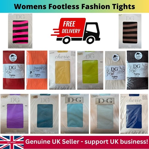 Womens footless tights - footless,