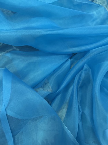 100 pure silk organza - 100%, fabric