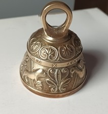 Peerage Brass Sanctuary Bell Aqvila Agnvs Pelicanvs Leo Made in England c1960s