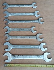 7 X Vintage AF Open Ended  Spanners, Bedford, Draper, Britool, Gedore, C.k, +