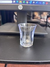 Plastic reusable chunky shot glasses pack 12 - 25ml GS Legal brim measure clear