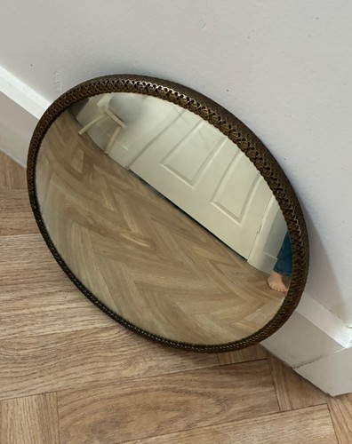 Round convex wall mirror - round,