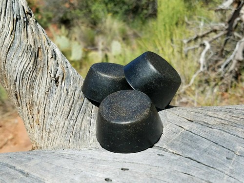 Black sun orgonite small - black,