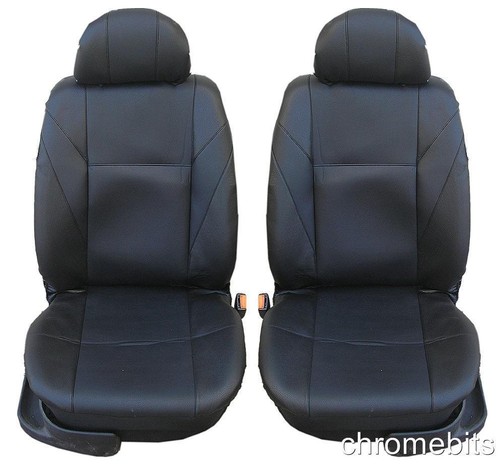 Front black leatherette - front,