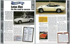 Lotus Elan - 1960/1970 A Century Of Cars - Hachette Page