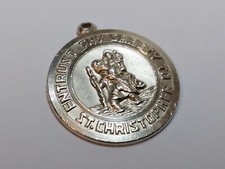 Georg jensen Sterling silver 925 st Christopher necklace pendant ladies mens