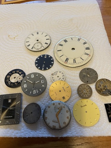 Vintage watch faces joblot - watch,