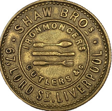 1881 Liverpool gilt brass