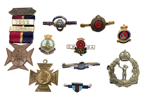 Vintage military brooches - vintage,