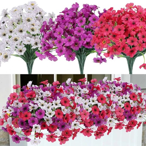 Artificial violet flowers - violet, faux