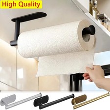 Kitchen Roll Paper Towel Holder Under Cabinet Self Adhesive and Wall Mounted UK
