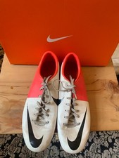 Nike UK 8 Pink and white Football Soccer Boots
