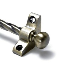 13 X Antique Brass Stair Rods