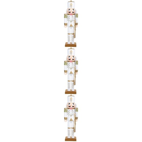 3pcs wooden nutcracker xmas - wooden,