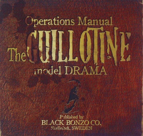 Black bonzo guillotine drama - black,