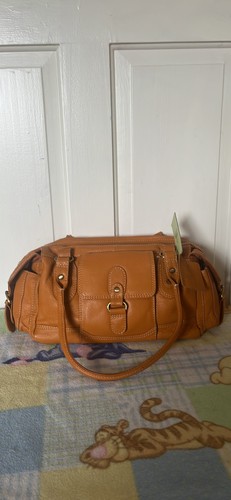 Tan genuine leather - a,