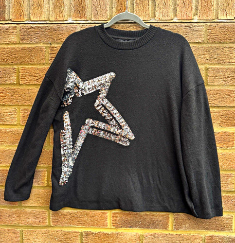 Black crew neck pullover - f&f,