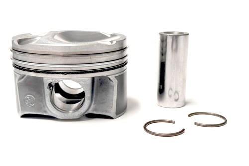 Piston with rings - piston, for