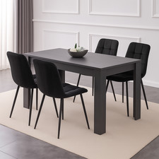 Dining table and chairs - and,