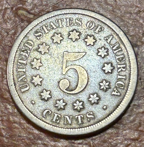 1868 shield nickel - 1868,