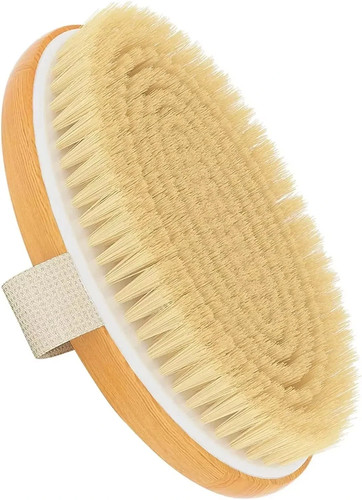 Wooden body brush exfoliator - wooden,