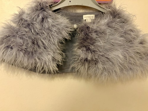 Monsoor girls grey feather - grey,