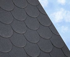 Scalloped felt roofing - scalloped,