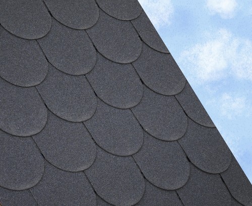 Scalloped felt roofing - scalloped,