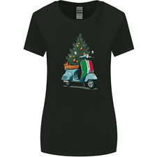 Christmas Scooter Xmas MOD Moped Womens Wider Cut T-Shirt