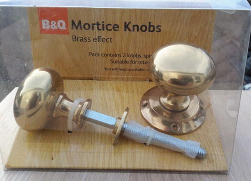 Brass effect mortice - &,