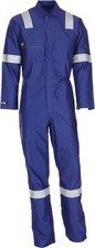 PIONER ROYAL BLUE LADIES FLAME FIRE RETARDANT FIREMASTER BOILERSUIT COVERALL
