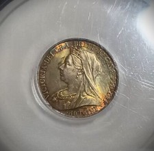 1900 GB Victoria OH Sixpence