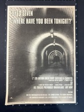 SHED SEVEN - WHERE HAVE YOU BEEN TONIGHT 1995 2X15X11"' Poster Sized Advert L400