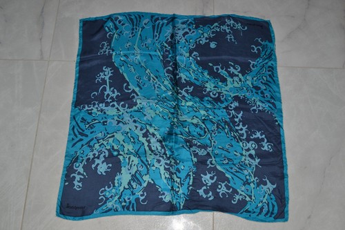 Vintage blue jacqmar silk - jacqmar,