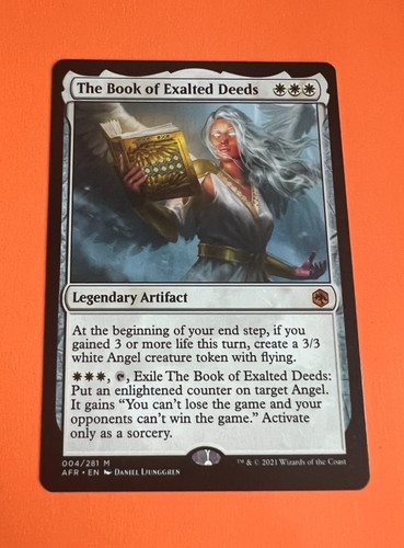 Mtg the book of - the, exalted