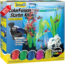 3 Gallon Fish Tank Kit Half