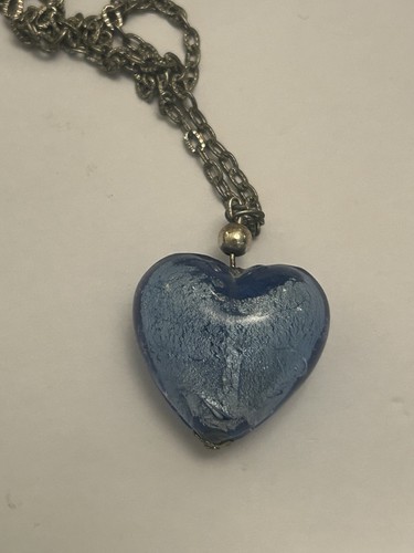 Silver chain necklace with - silver,