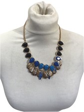 DEBENHAMS NECKLACE AND EARRINGS SET Synthetic Sapphires Multicoloured