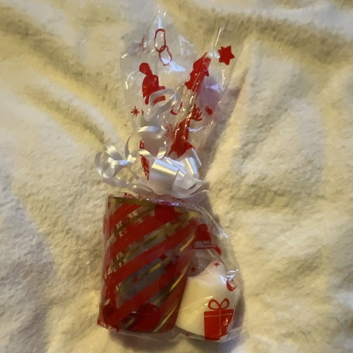 Partylite red gold striped - partylite,