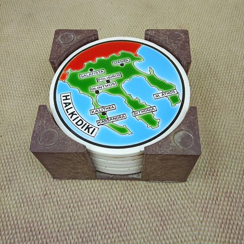 Vintage ceramic coasters - ⭐,