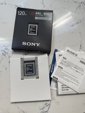 Sony XQD Memory Cards 120gb Plus 60gb