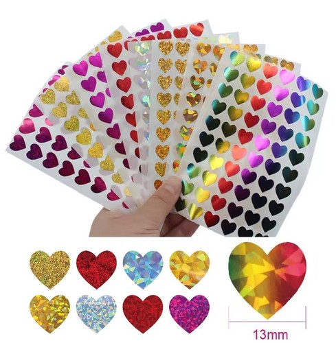 Heart stickers peel and - peel, stick