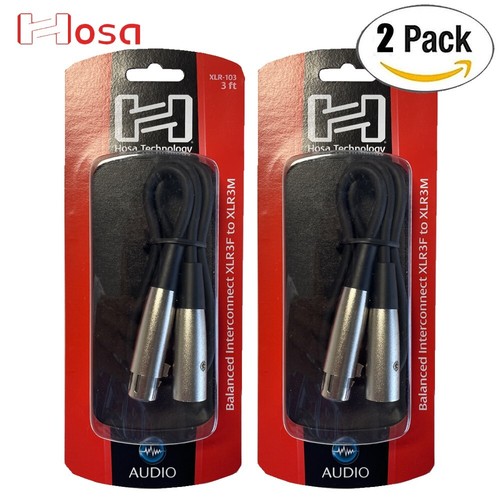 Pack hosa xlr 103 3ft - 2-pack,